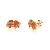 70s Mushroom Stud Earrings - Pink/Orange Amano Studio Jewelry - Earrings