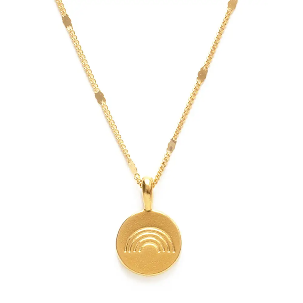Rainbow Medallion Necklace - Gold Amano Studio Jewelry - Necklaces
