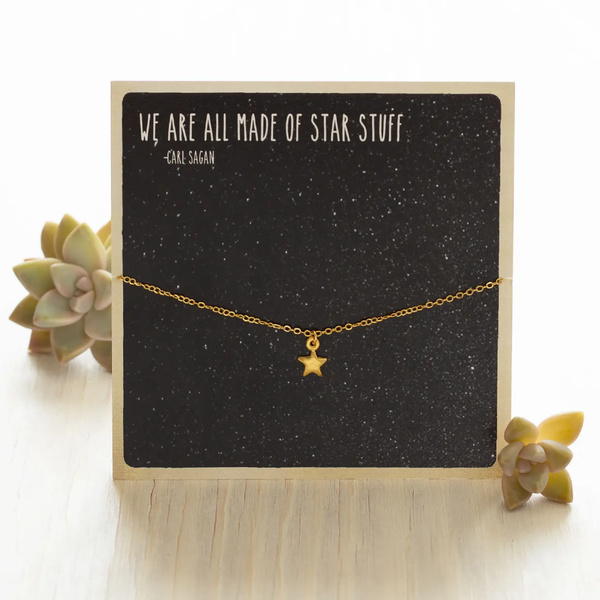 Star Carded Necklace - Gold Amano Studio Jewelry - Necklaces