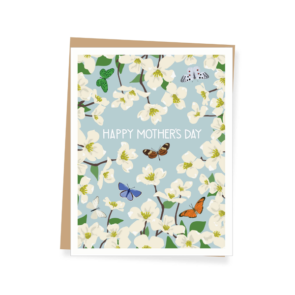 Dogwood And Butterflies Mother's Day Card Apartment 2 Cards Cards - Holiday - Mother's Day