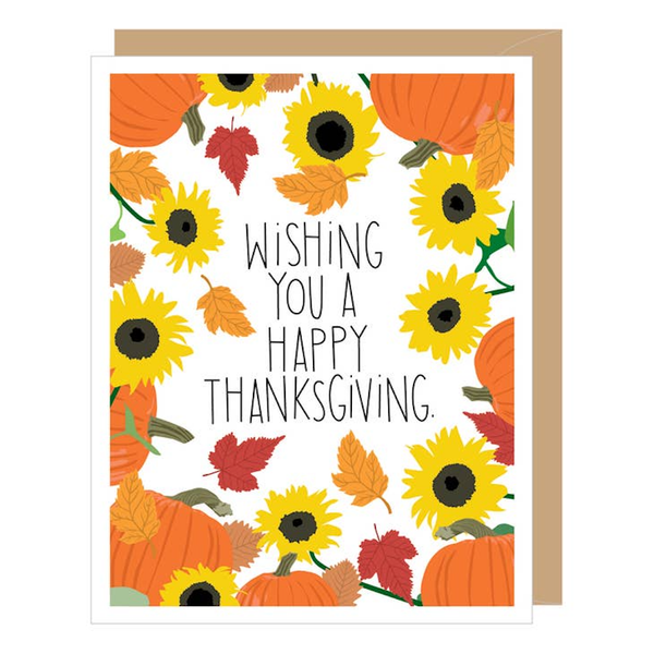 Sunflowers Thanksgiving Card Apartment 2 Cards Cards - Holiday - Thanksgiving