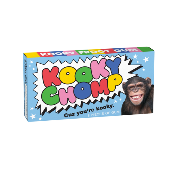 Kooky Chomp Gum Blue Q Candy, Chocolate & Gum