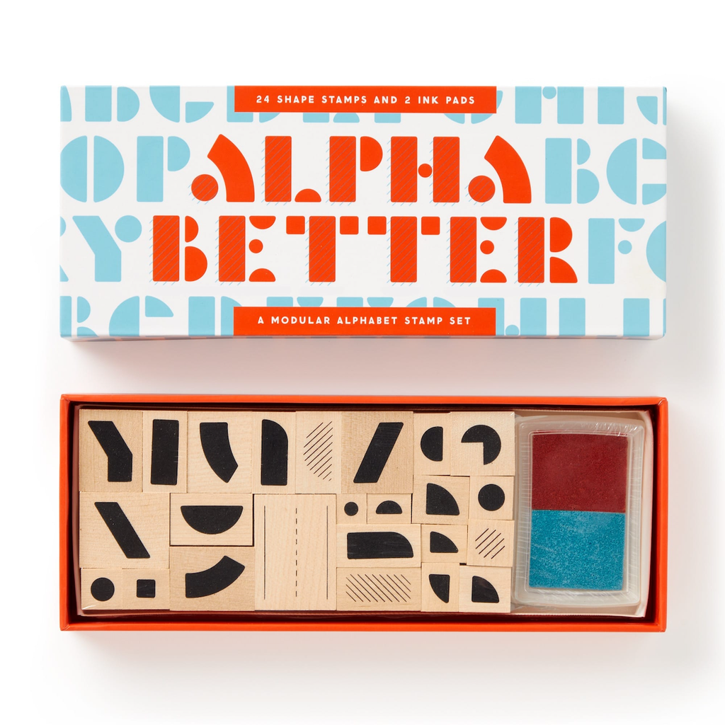 Alpha Better Stamp Set Chronicle Books - Brass Monkey Home - Office & School Supplies - Pencils, Pens & Markers