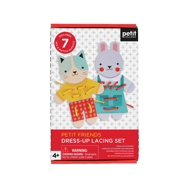 Petit Friends Dress Up Lacing Set Chronicle Books - Petit Collage Toys & Games