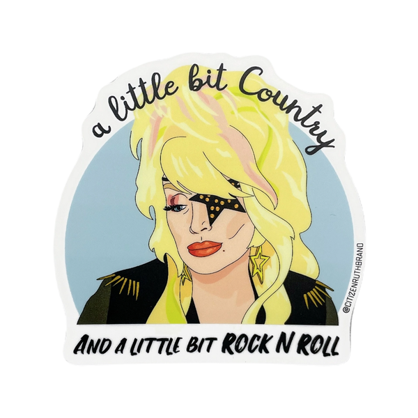Dolly Parton Rockstar Sticker Citizen Ruth Impulse - Decorative Stickers