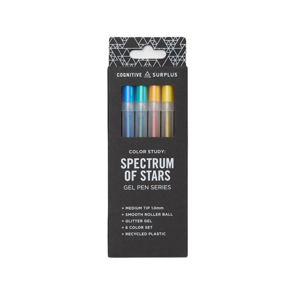 Spectrum Of Stars Glitter Gel Pen Pack Cognitive Surplus Home - Office & School Supplies - Pencils, Pens & Markers