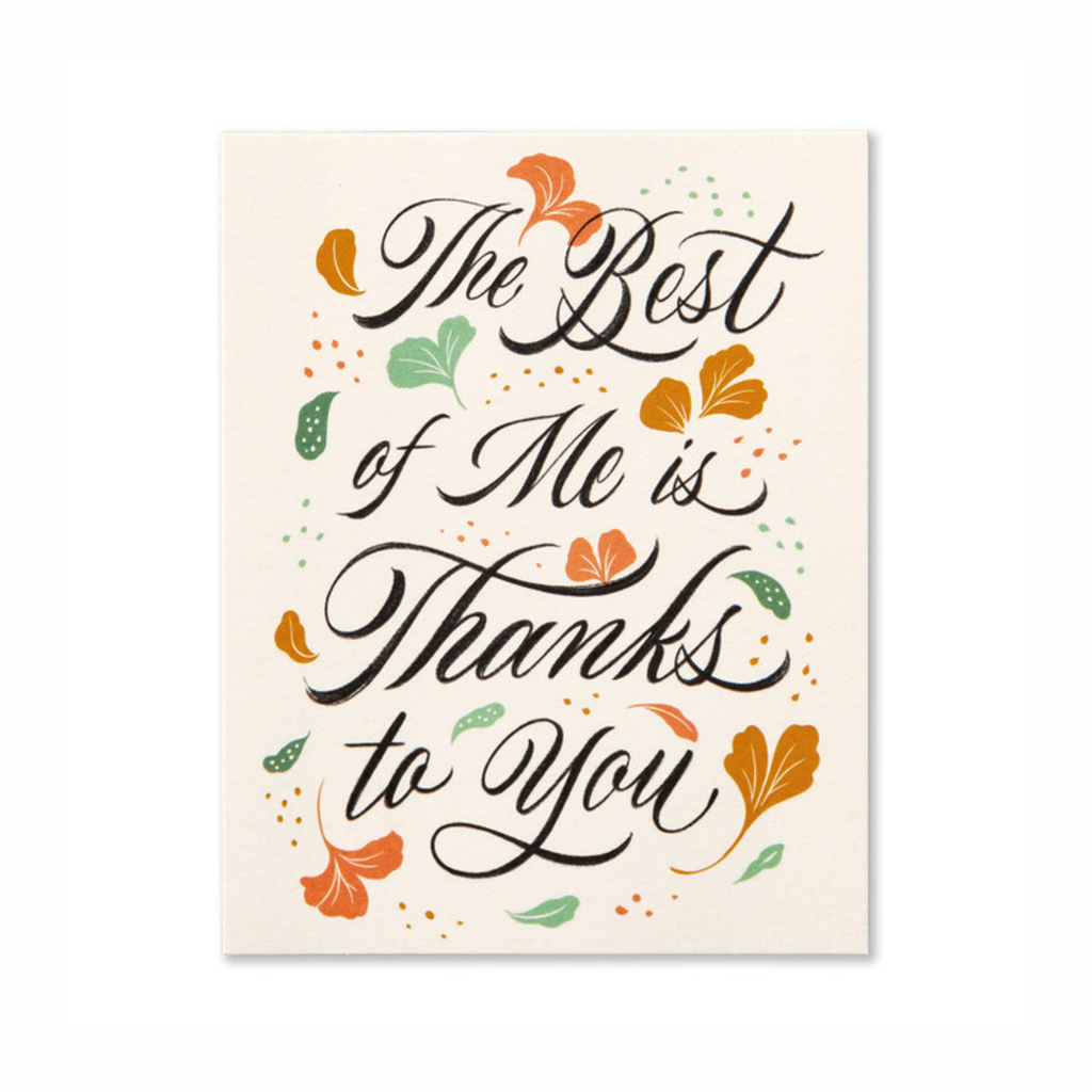 The Best of Me Is Thanks To You Mother's Day Card Compendium Cards - Holiday - Mother's Day