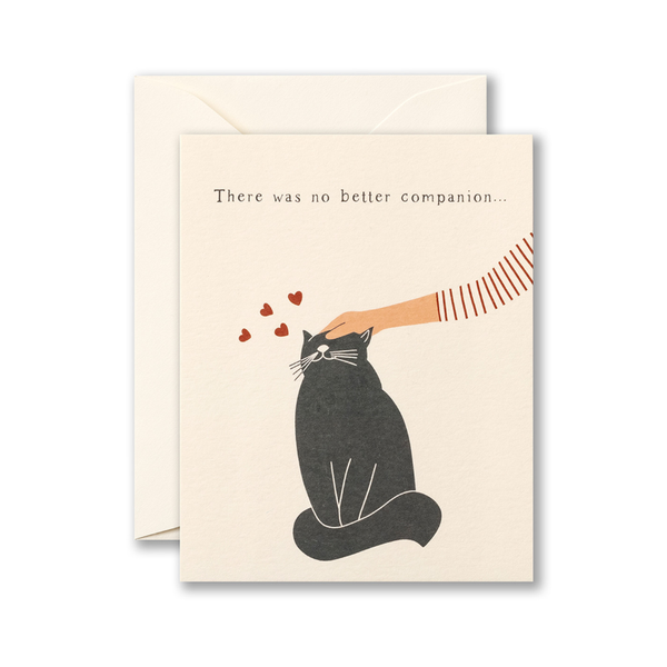 There Was No Better Companion Cat Pet Sympathy Card Compendium Cards - Sympathy - Pet