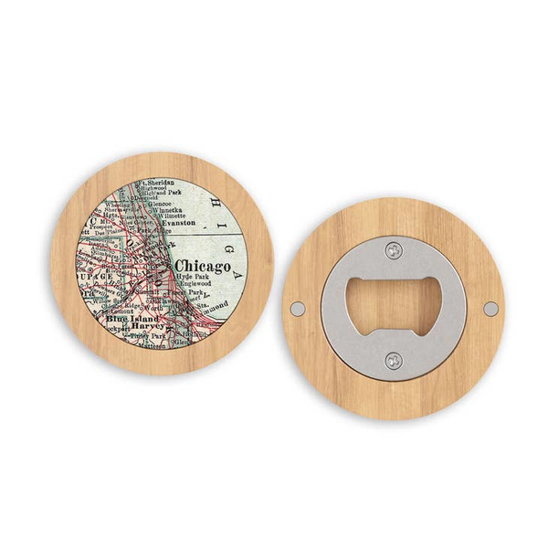 Chicago Map Magnetic Bottle Opener Daisy Mae Designs Home - Kitchen & Dining - Bottle Openers & Corkscrews