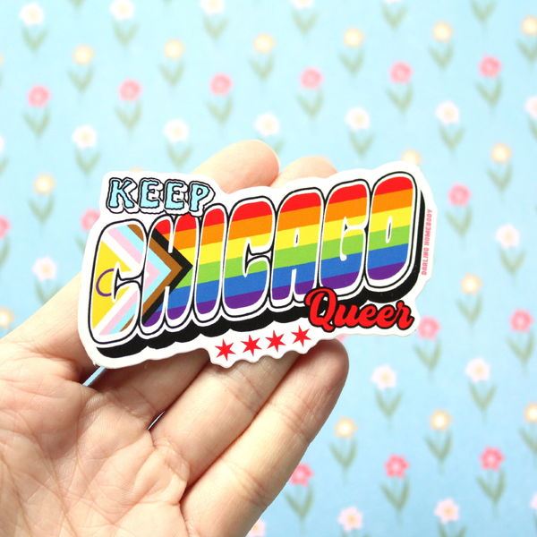 Keep Chicago Queer Sticker Darling Homebody Impulse - Decorative Stickers