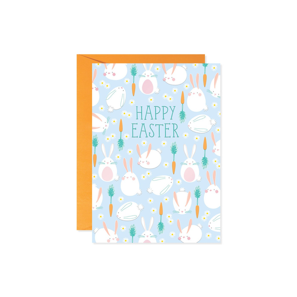 Easter Rabbits Pattern Easter Card Design Design Holiday Cards - Holiday - Easter