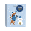 SMALL Happy Hanukkah - Pups Holiday Gift Bags Design Design Holiday Gift Wrap & Packaging - Holiday - Christmas - Gift Bags