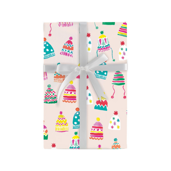 DDH GIFT WRAP ROLL BOLD BRIGHT HATS Design Design Holiday Gift Wrap & Packaging - Holiday - Christmas - Gift Wrap