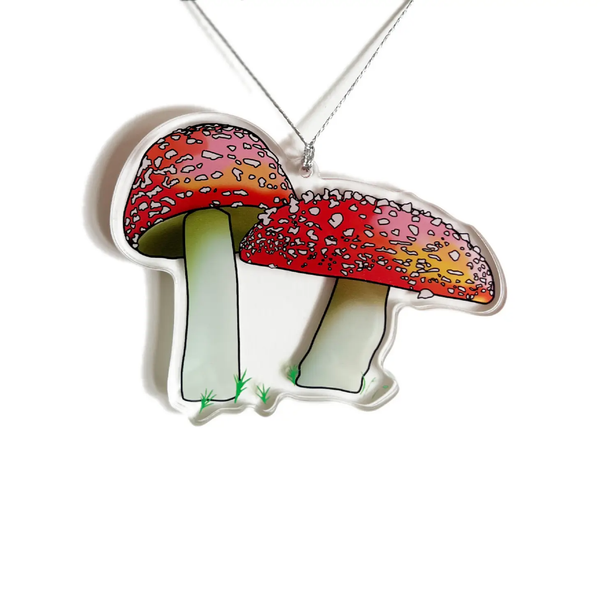 Toadstool Mushroom Ornament Drawn Goods Holiday - Ornaments
