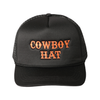 Black Mesh Cowboy Trucker Hat - Adult Fashion City Apparel & Accessories - Summer - Adult - Hats