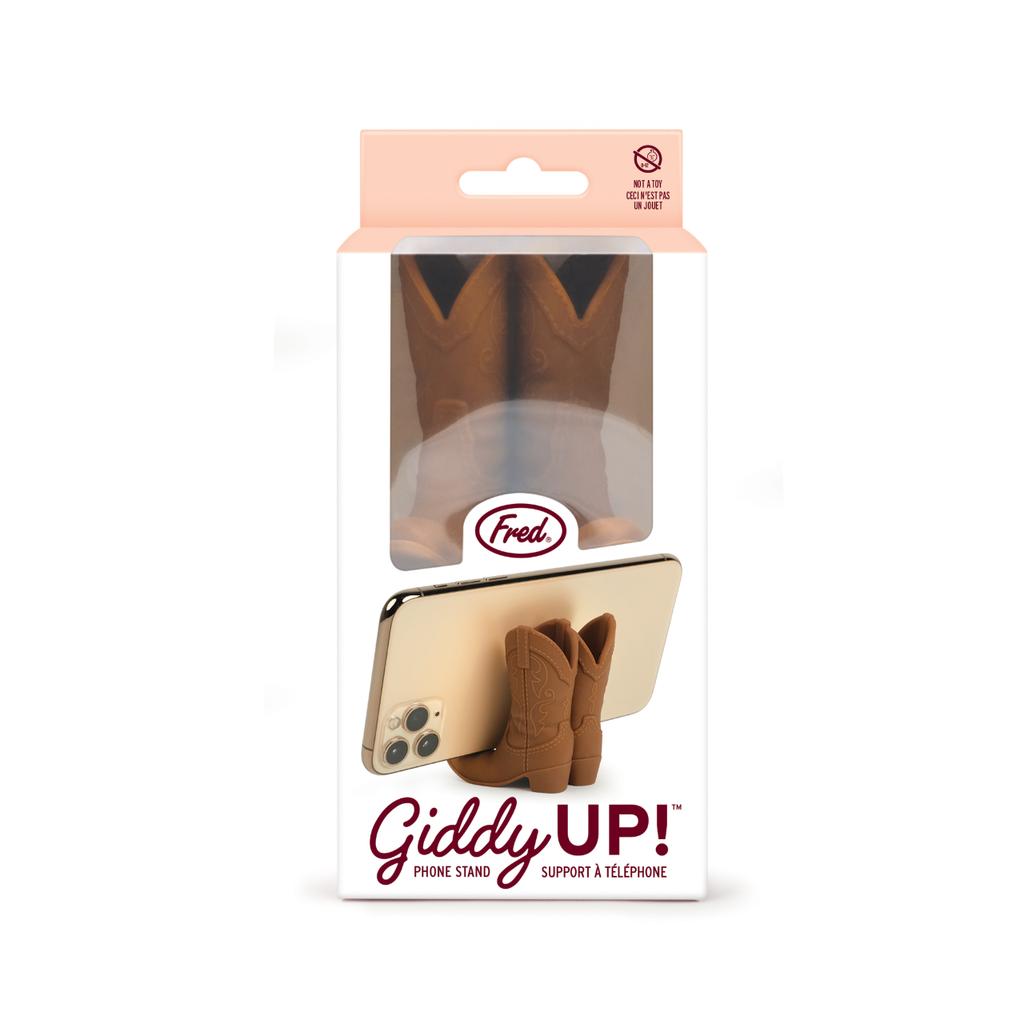 Brown FRD PHONE HOLDER GIDDY UP Fred & Friends Home - Utility & Tools - Cell Phone Accessories
