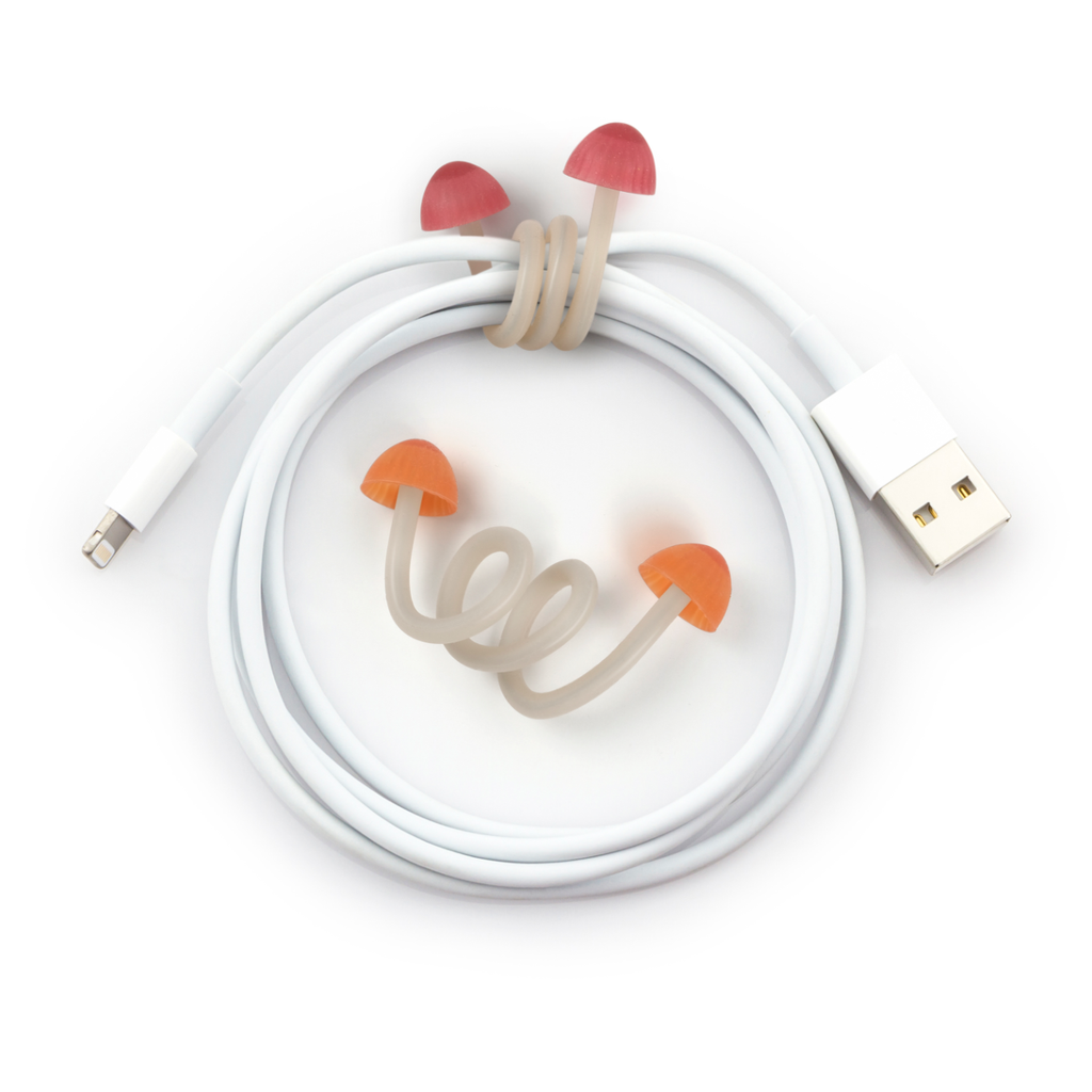 Trip Wires Mushroom Cable Ties Fred & Friends Home - Utility & Tools - Cell Phone Accessories