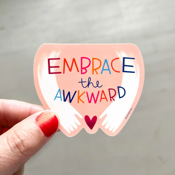 Embrace The Awkward Sticker Free Period Press Impulse - Decorative Stickers