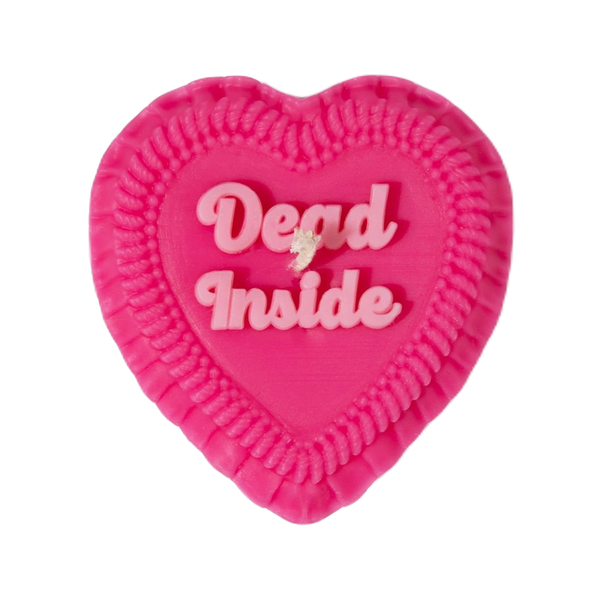 Dead Inside Heart Candle Fun Club Home - Candles