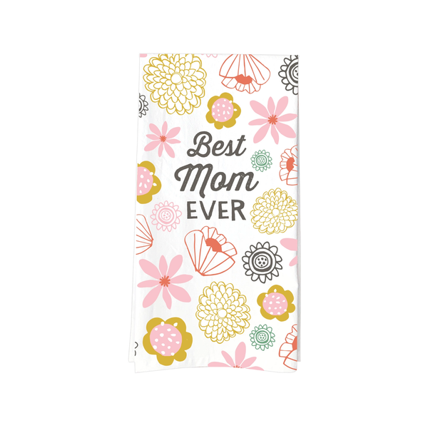 Best Mom Ever Tea Towel Funatic Home - Kitchen & Dining - Kitchen Cloths & Dish Towels