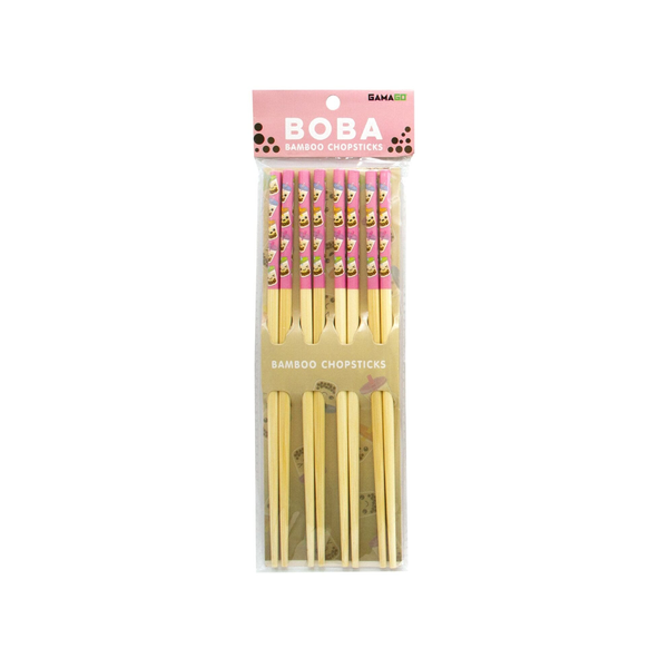 Four Pack of Boba Bamboo Chopsticks Gamago Home - Kitchen & Dining - Plates, Bowls & Utensils