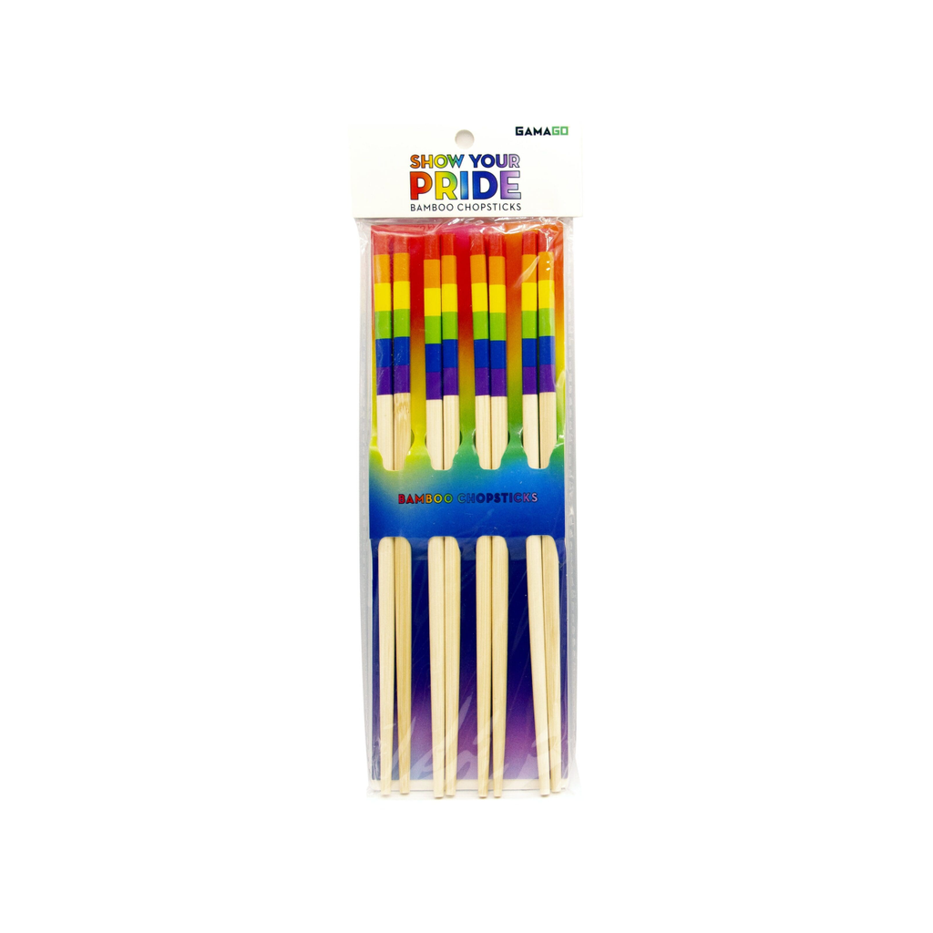 Four Pack of Pride Bamboo Chopsticks Gamago Home - Kitchen & Dining - Plates, Bowls & Utensils