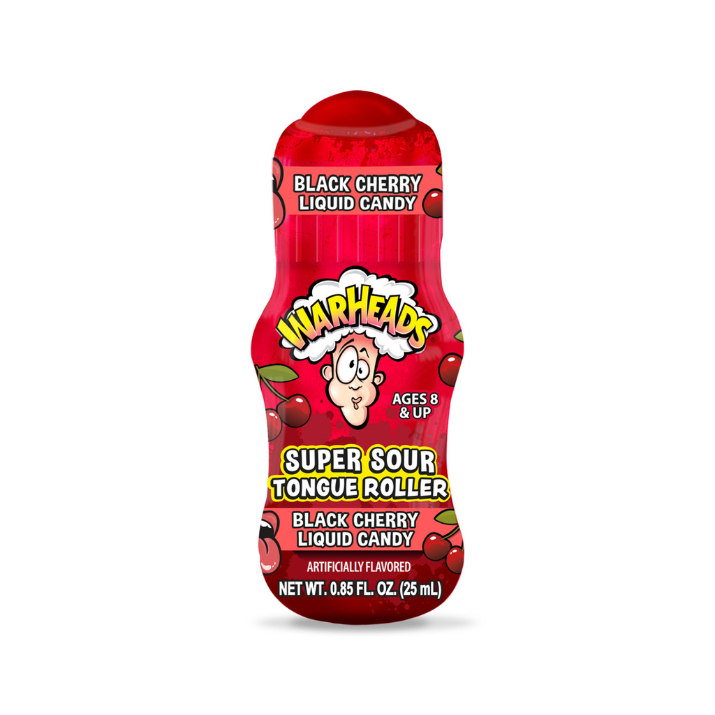 Black Cherry Warheads Super Sour Tongue Roller Candy Grandpa Joe's Candy Candy, Chocolate & Gum