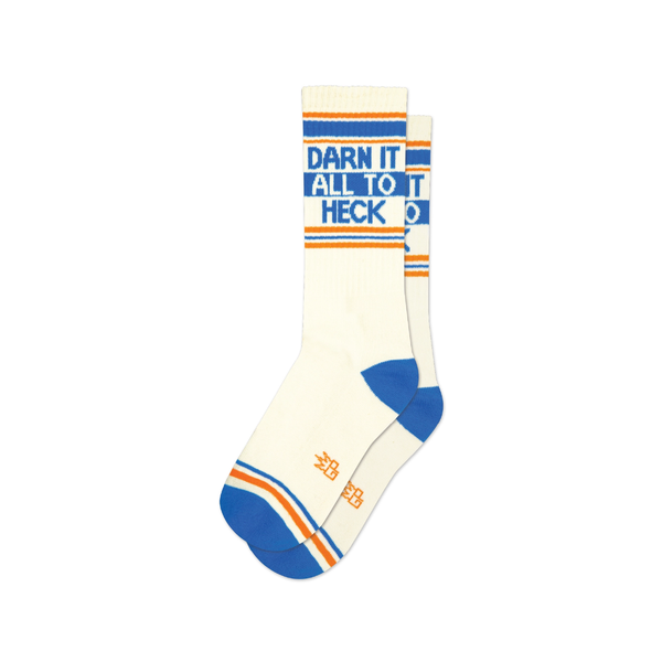 Darn It All To Heck Unisex Crew Socks Gumball Poodle Apparel & Accessories - Socks - Adult - Unisex