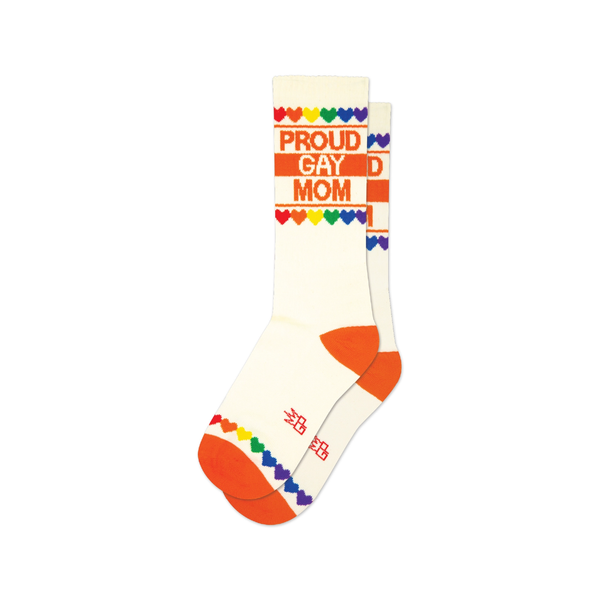 Proud Gay Mom Crew Socks - Unisex Gumball Poodle Apparel & Accessories - Socks - Adult - Unisex