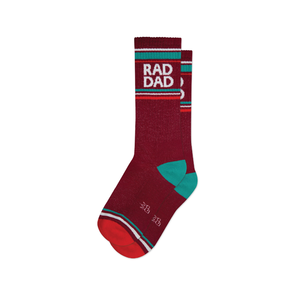 Rad Dad Crew Socks - Unisex Gumball Poodle Apparel & Accessories - Socks - Adult - Unisex