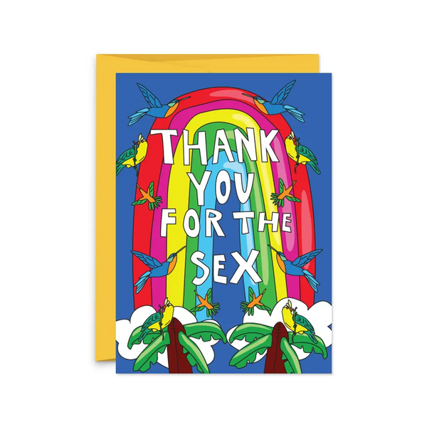 Thank You For The Sex Love Card Humdrum Paper Cards - Love