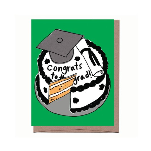 Cake Scratch And Sniff Graduation Card La Familia Green Cards - Graduation
