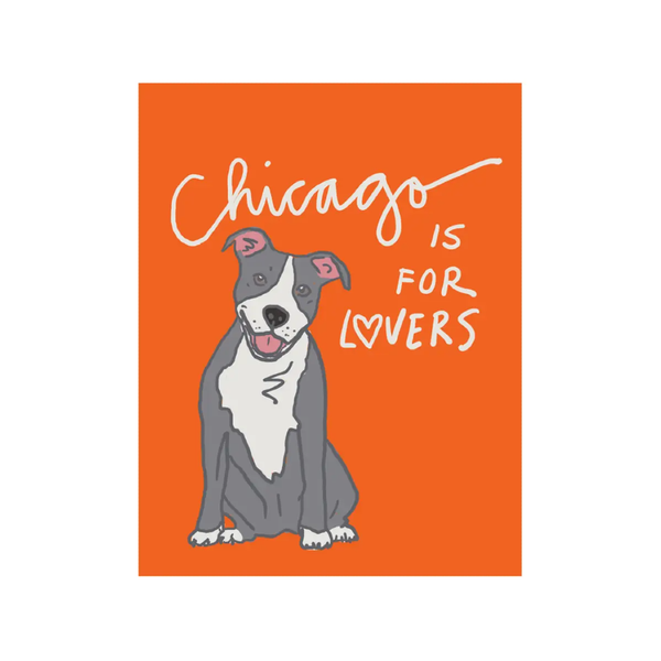 Chicago Is For Lovers Postcard La Familia Green Cards - Post Card