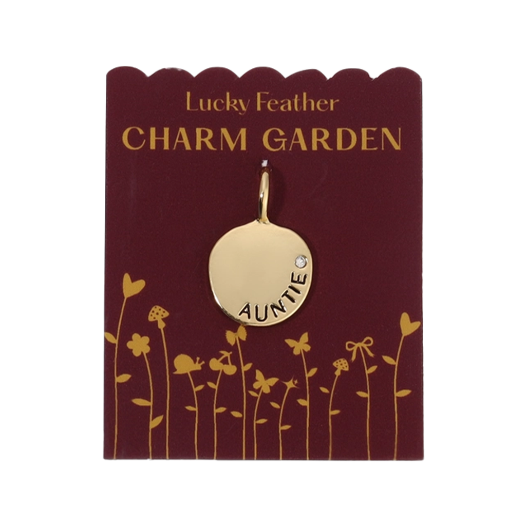 Auntie Charm Garden Charm Lucky Feather Jewelry