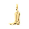 Cowboy Boot (Gold) Charm Garden Charm Lucky Feather Jewelry
