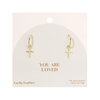 You Are Loved Earrings Lucky Feather Jewelry - Earrings