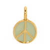 Peace (Gold) Charm Garden Charm Lucky Feather Jewelry