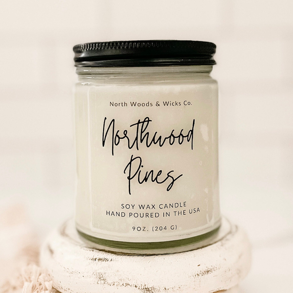 Northwood Pines Candle - 9oz North Woods & Wicks Co Home - Candles - Novelty