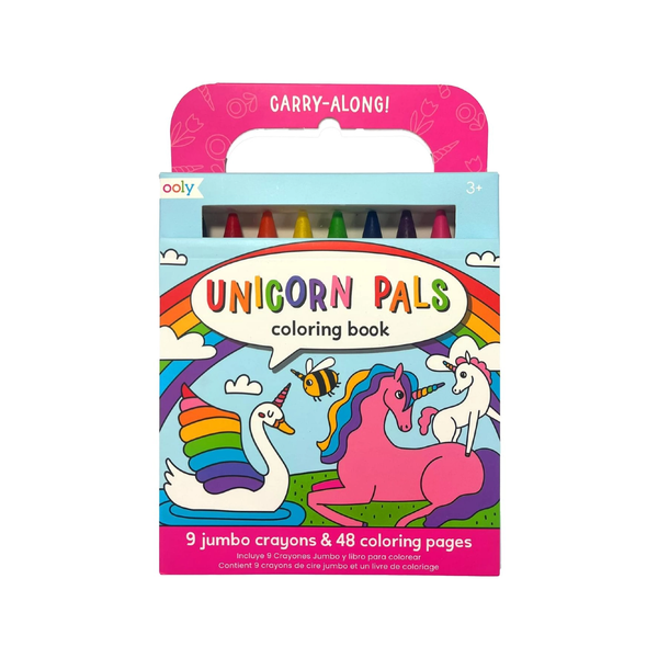 Carry Along Crayons And Coloring Book Kit - Unicorn Pals OOLY Toys & Games - Art & Drawing Toys