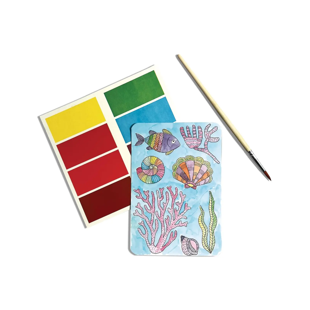 Scenic Hues D.I.Y. Watercolor Kit - Ocean Paradise OOLY Toys & Games - Art & Drawing Toys