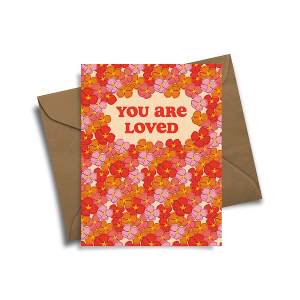 You Are Loved Love Card Radical Hearts Print Lab Cards - Love