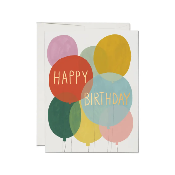 Balloons Birthday Card Red Cap Cards Cards - Birthday