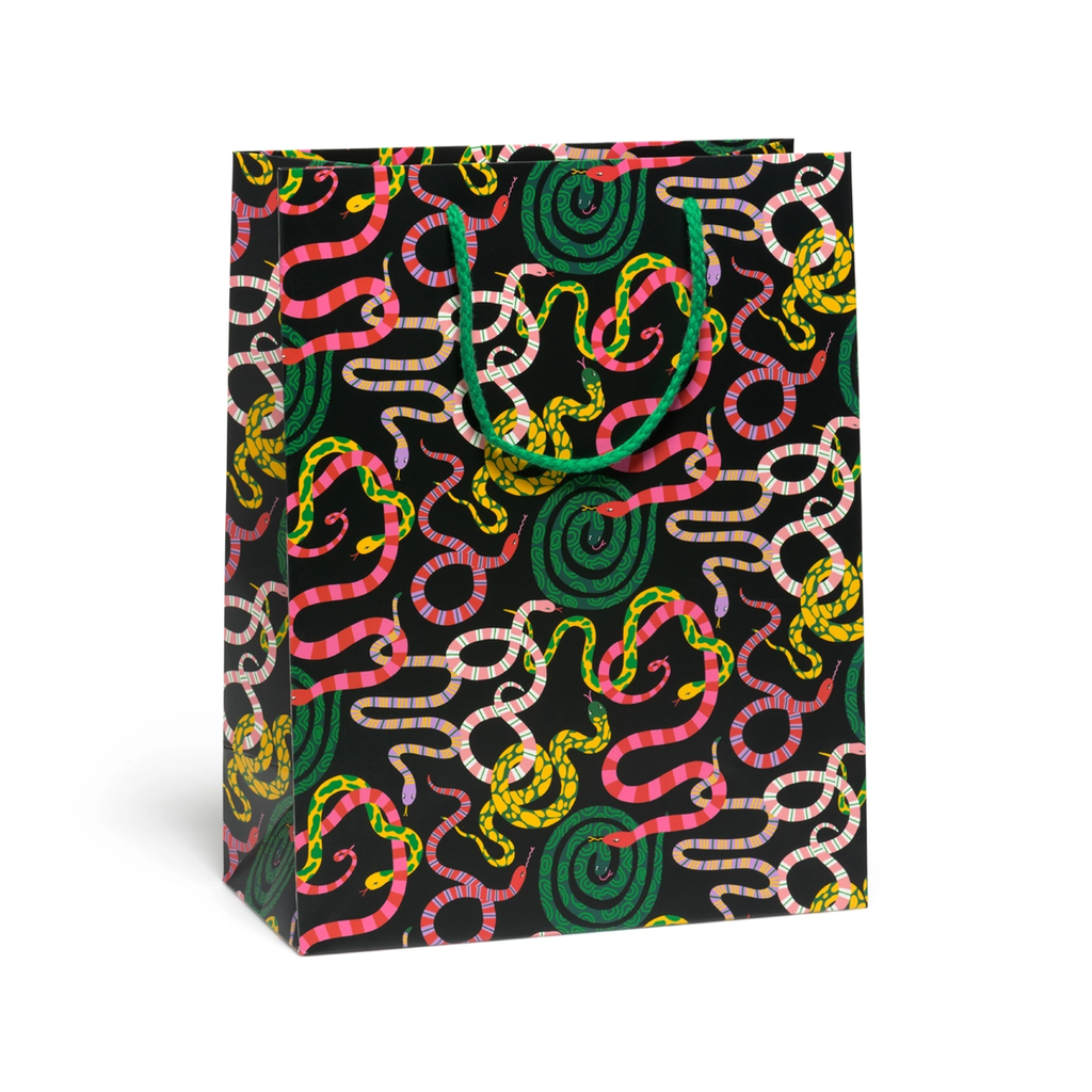 Vibrant Snakes Large Gift Bag Red Cap Cards Gift Wrap & Packaging - Gift Bags