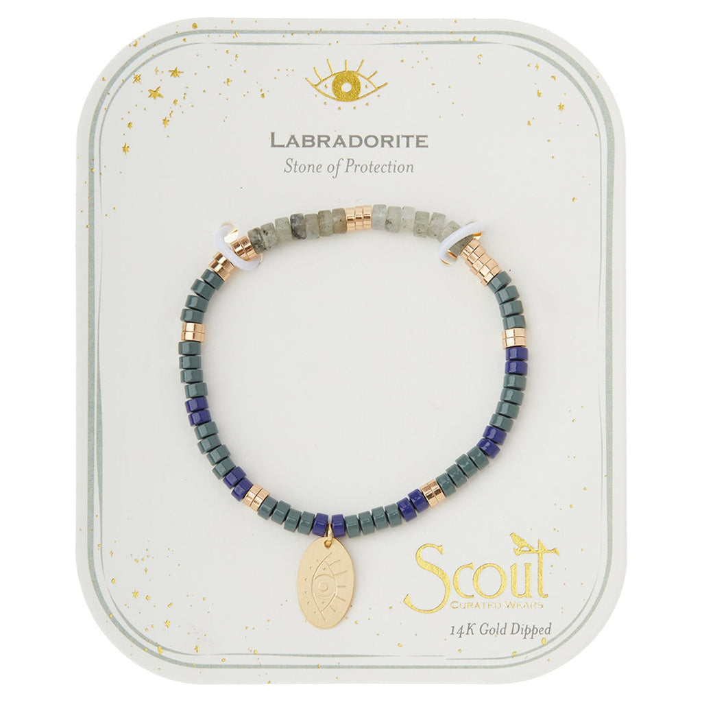 Labradorite (Gold) Stone Intention Charm Bracelets Scout Curated Wears Jewelry - Bracelet