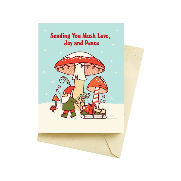 Mushroom Trees Christmas Card Seltzer Cards - Holiday - Christmas