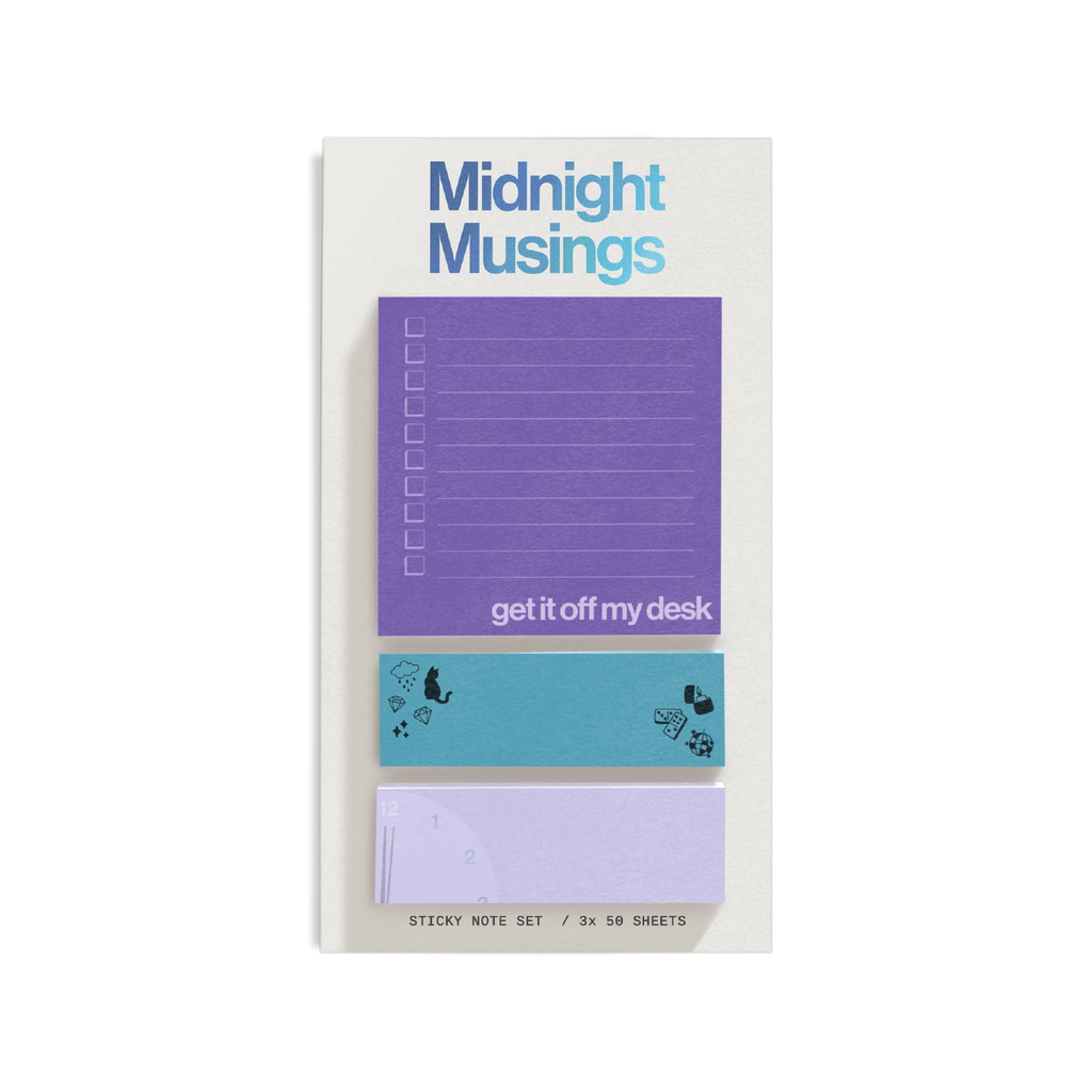 Taylor Midnight Musings Sticky Note Set Shop Trimmings Home - Office & School Supplies