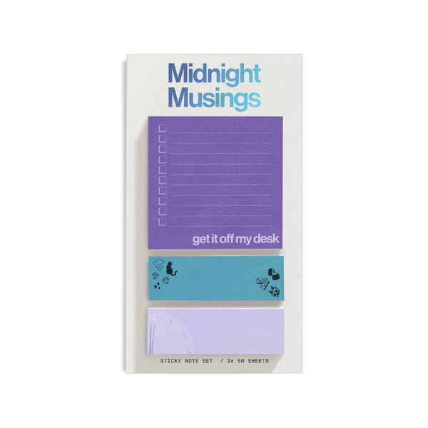 Taylor Midnight Musings Sticky Note Set Shop Trimmings Home - Office & School Supplies