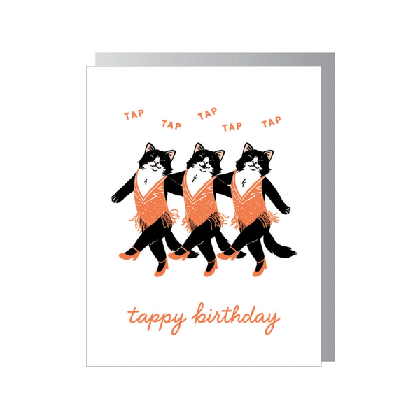 Rock Cats Birthday Card Smudge Ink Cards - Birthday