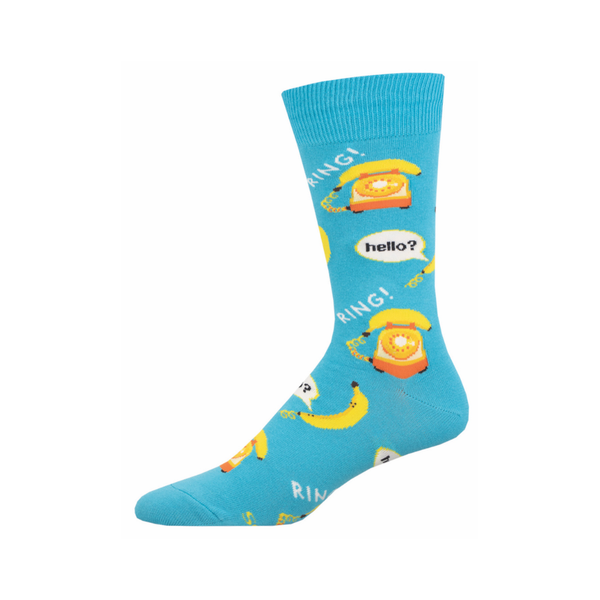 Banana Phone Crew Socks - Mens Socksmith Apparel & Accessories - Socks - Adult - Mens