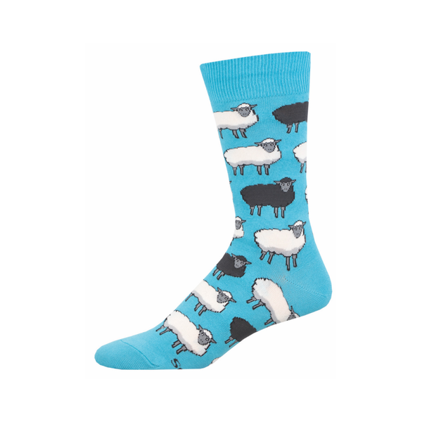Black Sheep White Sheep Crew Socks - Mens Socksmith Apparel & Accessories - Socks - Adult - Mens